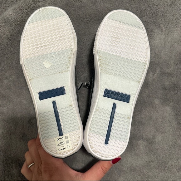 Sperry Grey Top Sider Shoes With Memory Foam Size 1.5M US Kids EU 35 - Picture 7 of 8